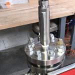 Soclema pressure test flange and valve assembly
